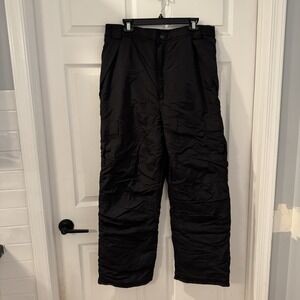 X Gravity Insulated Coated Water Resistant Black Ski Snow Board Pants Men's XL